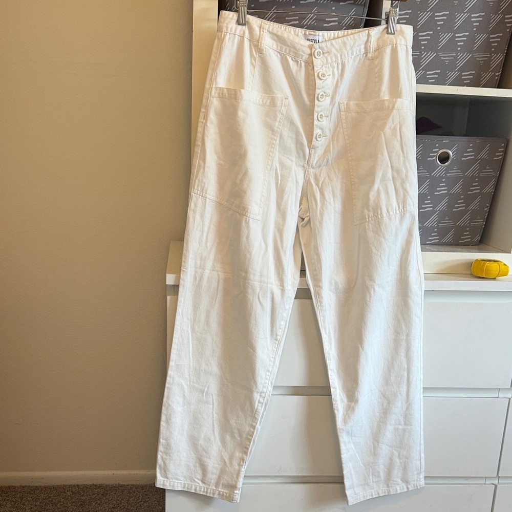 Pistola White Wide Leg Pants